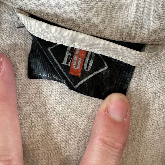 Ego Women's Button‎ Front Trench Coat Tie Waist Long Sleeve Gray - Picture 9 of 15